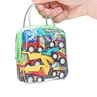 Liraly Children Simulate Educational Trailer Toy Inertia Truck Kids Race Car Set 6PCS