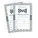 Bow Tie Baby Shower Invitations with Envelopes (15 Pack) Blank Invites for Boys Parties - Little Man Theme Blue and Grey – Blank Invite to Handwrite Custom Details - 4x6 Printed Card Set