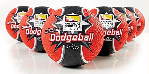 National Dodgeball League Rubber Dodgeballs (8.5" dia), Set of 6