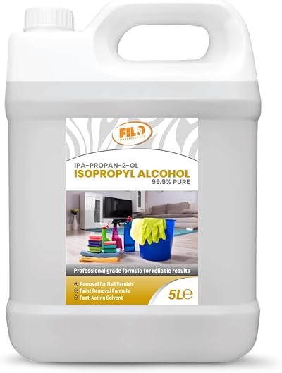 Filo Isopropyl Alcohol 99.9% 5L Lab Grade IPA Cleaning Disinfecting