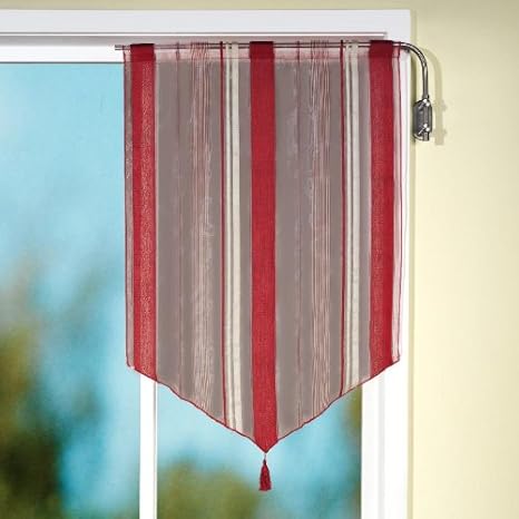 Amazon.de: Gardinen, Scheibengardine, Kurzgardine Effektorganza mit