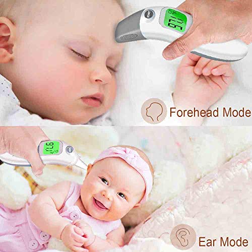 Simplife Baby Forehead and Ear Thermometer for Fever, Infrared Medical Temporal Basal Body Thermometer with Instant Accurate Readings, Suitable for Kids, Toddlers, Infants, Adults ... - Thumbnail 2