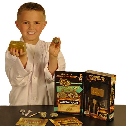 Discover with Dr. Cool Golden Nugget Dig Kit - Excavate Real Specimens!