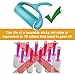 Lint Roller - Reusable Remover for Pet Hair Large Sticky Remover Washable Cleaner for Cloth Curtain Dust Rubber Removal Tool with Cover Blue