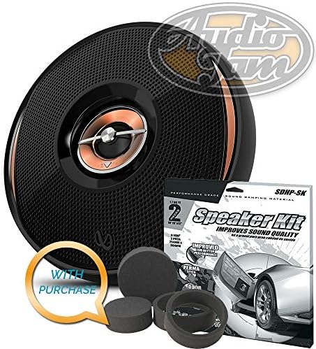 Infinity Kappa 62ix 6-1/2" 2-Way Car Speakers (Pair) with Metra Ballistic SDHP-SK Speaker Kit & Stinger Fast Rings