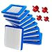 HOODELL 10 Pack 491588S Air Filter + 394358 Fuel Filter for Briggs and Stratton 491588 4915885, Toro 20332, Craftsman 33644, Pro Performance for Push Lawn Mower