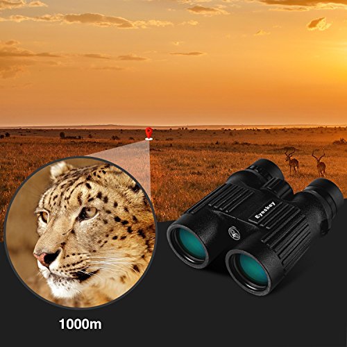 Eyeskey Optics 10X42 HD Green Film Crystal Clear Waterproof Binoculars for Adults without Fogging Issue for Outdoor Travelling, Hunting, etc - Thumbnail 5