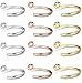 FIBO STEEL 12-27 Pcs Surgical Steel Fake Nose Hoop Ring Faux Clip On Nose Ring Set Body Piercing Jewelry