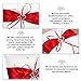 Yosoo 20cmx20cm Bridal Wedding Pocket Ring Pillow Cushion Bearer with Double Hearts Decoration, Red
