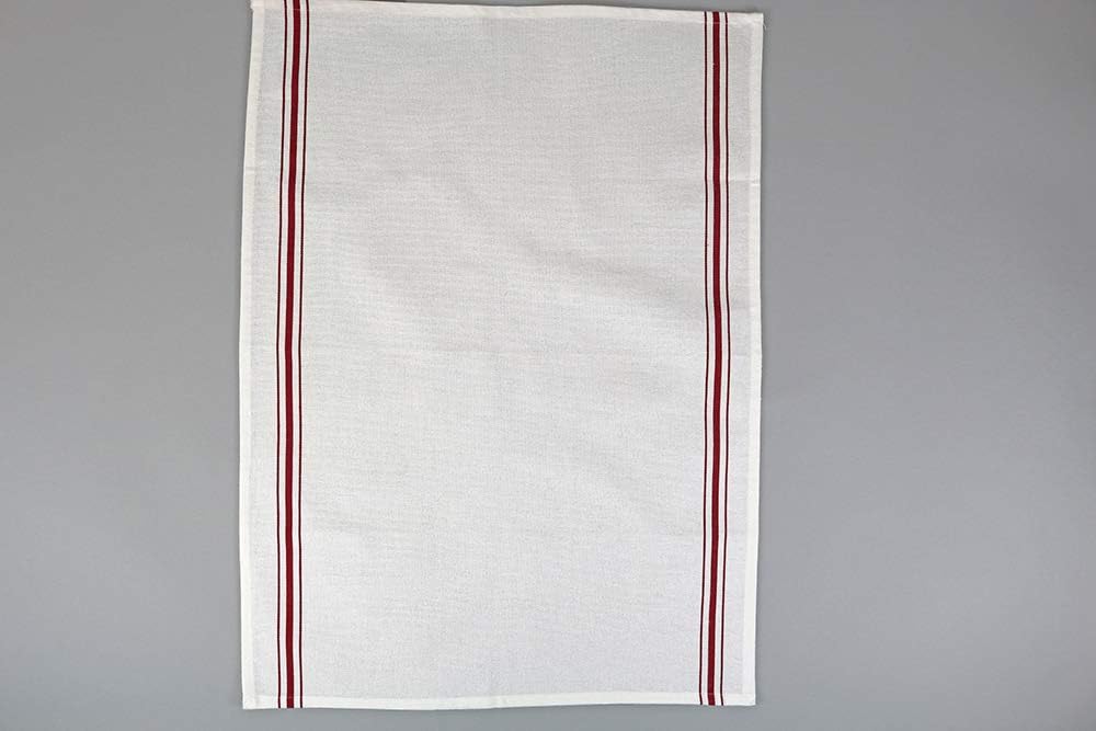 RC ROYAL CREST by Sigmatex - Lanier Textiles NK182632BRD Bistro 100% Cotton Stripe Cloth Napkins, Restaurant Quality, Large Size 18" x 26", 12 Pack (Red Stripes): Home & Kitchen