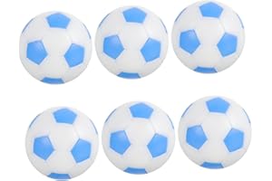GALPADA 6pcs Foosball Balls Table Football Accessories Sky Blue White Desktop Soccer Replacement Balls for Adult Foosball Gam