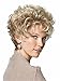 Women Wigs Ashy Blonde Short Curly Natural Heat Resistant Synthetic Hair Wigs 8 Inch