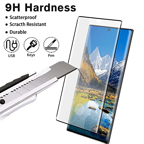 [2 +2 Pack] Galaxy S22 Ultra 5G Screen Protector + 2 Pack Camera Lens