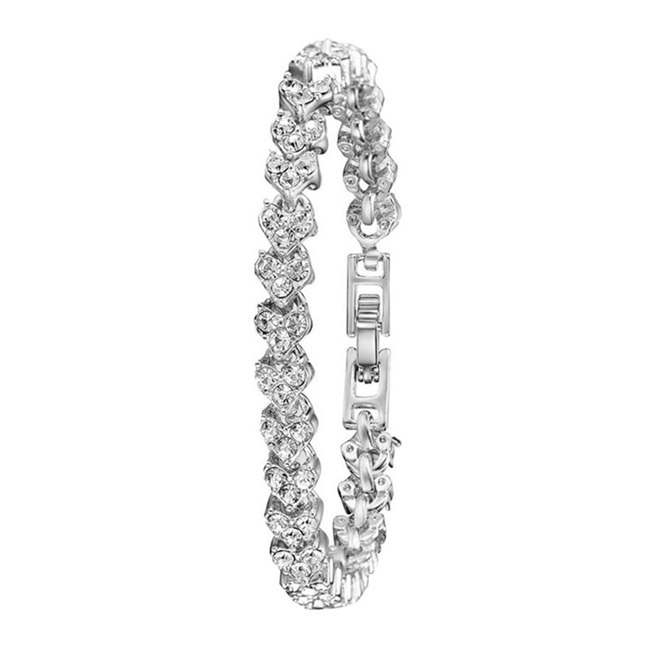 CdyBox Lady Elegant Small Dial Quartz Watch with Diamond Bracelet Watch Set Dress Wrist Watches