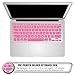 MacBook Air Protective Cover, 11 Inch MacBook Air Hard Case, RiverPanda Rubberized Hard Cover with Keyboard Skin and Screen Protector for MacBook Air 11 - Baby Pink