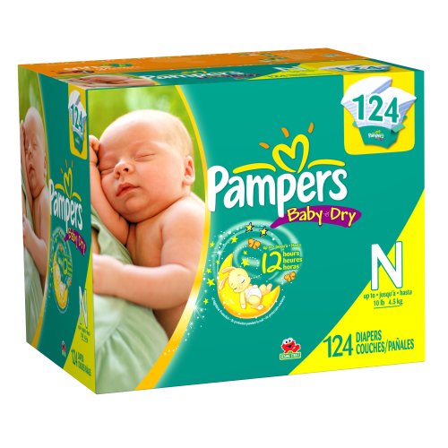 Pampers Baby Dry Size Diapers Super Pack 124 Count in Oman