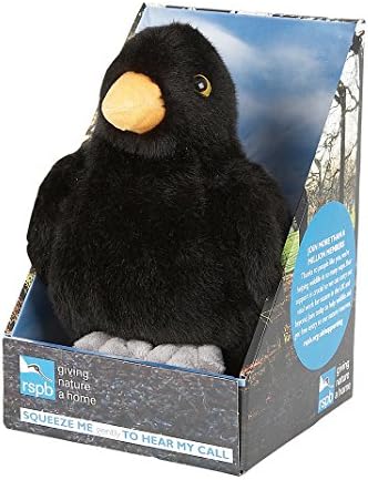 Ravensden RSPB Singing Blackbird Soft Toy (Packing May Vary) by Ravensden RSPB