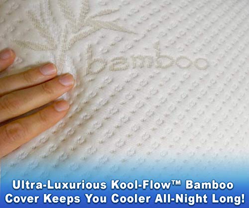 Snuggle-Pedic-Memory-Foam-Pillow-Original-Bamboo-Case-Shredded-Foam-Sleeping-Pillows-For-Side-Back-and-Stomach-Sleeper-Premium-Soft-Cooling-Luxury-Bed-Support-For-Comfortable-Sleep-Standard