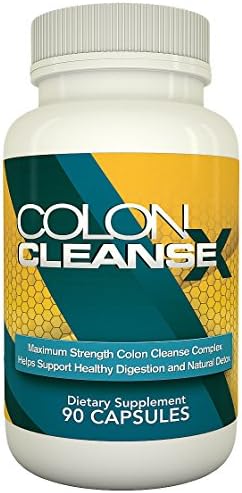 Colon Cleanse X - Extra Strength Colon Detox Supplement - Supports Regularity, Toxin Elimination, Constipation Relief - 90 Capsules