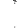 Design Toscano Dragonsthorne Nebula Dragon Gothic Walking Stick Swagger Cane, 38 Inch, Black and Silver