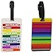 Travelon Set Of 2 Luggage Tags Hot Spots Assorted