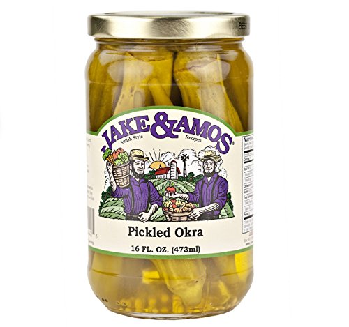 Jake & Amos Pickled Okra, 16 Oz. Jar - Thumbnail 3