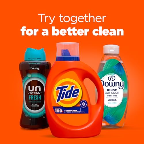 TIDE LAUNDRY DETERGENT LIQUID, ORIGINAL SCENT, 64 LOADS, 80 FL OZ, WORKS ON 100% OF COMMON STAINS, LAUNDRY SOAP, LIQUID LAUNDRY DETERGENT