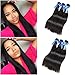 Vivi Babi Hair Brazilian Straight Hair Bundles Virgin Unprocessed Straight Human Hair Brazilian Hair 100g/Bundle Natural Black Color for Women