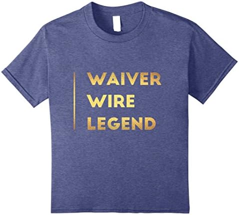 Kids Legend at Fantasy Football Waiver Wire T-Shirt 8 Heather Blue