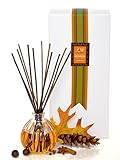 L&M Naturals Sweet Spiced Pumpkin Reed Diffuser in Decorative Pumpkin glass~ Great aromatherapy Pumpkin aroma that will fill your space with Fall fragrance~