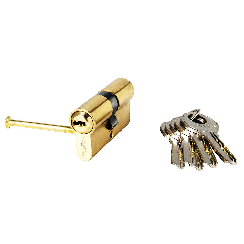 Wolfpack 3102050 – Wolfpack Security Cylinder Lock 30 x 30/15.0 Brass
