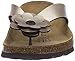 Betula Lene Sandals Thong Metallic Sand Birko-Flor Width: Narrow Size 37.0