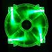 APEVIA CF20SL-UGN 200mm SILENT Green LED Case Fan with 3Pin & 4Pin Connectors primary