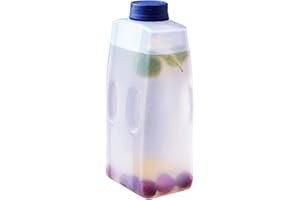 Juice Bottle – 2L Drink Container, Leakproof Hydration Flask | Large Capacity Beverage Dispenser Featuring Measurement Scale,