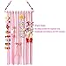 Hair Clips Holder, Girls Women Fringe Hair Bows Headband Storage Organizer (Pink)