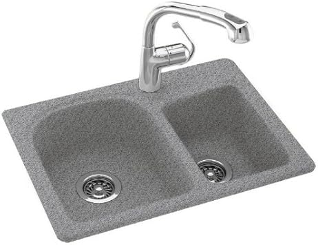 Swanstone Ks02518db 042 1 Hole Solid Surface Kitchen Sink 18 X 25 Gray Granite Single Bowl Sinks Amazon Com
