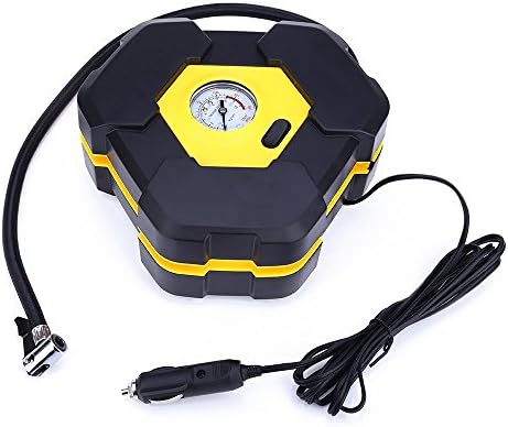 Auto Electric Power Inflator Air Compressor Portable Tire Car Pump 12v 12 Volt for Heavy Duty with Cigarette Lighter Plug 3m length Cord