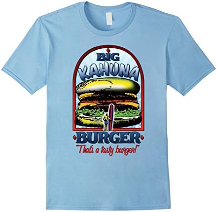 Men's 2017 hot sale BIG KAHUNA BURGER vintage T-Shirt movie fans XL Baby Blue