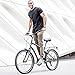 sixthreezero EVRYjourney Men's 3-Speed Hybrid Cruiser Bicycle, Matte Black w/Black Seat/Grips, 26