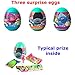3 New Trolls plastic surprise eggs