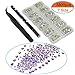 Queenme Upgrade 3800pcs Nail Crystals Flatback Rhinestones for Nails Mix Size 2mm-6mm AB Nail Art Decorations Round Glass Gems Stones for Shoes DIY Crafts, 7 Sizes With Wax Pen and Tweezers