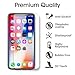 iPhone X Screen Protector Glass [Clear,3 Pack],Okelon Front Back iPhone X Tempered Glass Screen Protector [Case Friendly] [Bubble-Free] with Easy Installation Frame for Apple iPhone X / 10 [3-Pack]