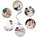LOFTER Dimmable LED Desk Lamp 5W USB Powered Eye-Caring Table Lamps with 24 LEDs, 2 Dimming Levels, 3 Lighting Modes Flexible Clip On Lights for Reading,Studying,Working,Bedroom,Office (White)