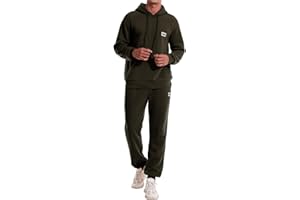 Fixha Men's Tracksuits Sweatsuit for Men Track Sweat Suits 2 Piece Hoodies and Jogger Sports Jogging Suits Set Outfits