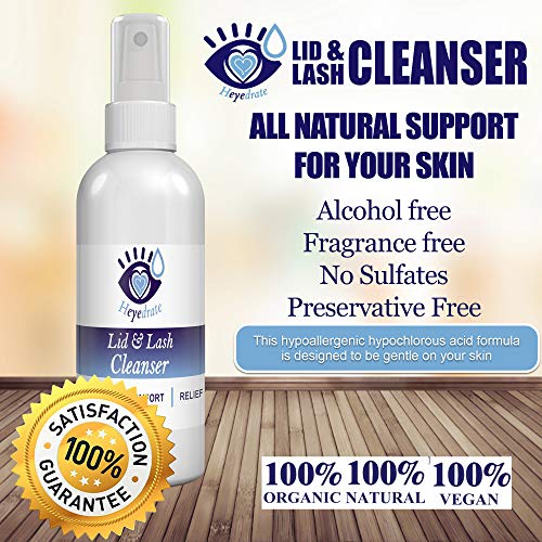 Heyedrate Lid and Lash Cleanser 1 Ounce and Heyedrate Omega 3 for Eye Health 1 Month Supply (Savings Bundle - 1 Month Cleanser, 1 Month Omega 3) - Thumbnail 2
