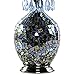 River of Goods 15570S Poetic Wanderlust by Tracy Porter Mattei Jeweled Metal Shade with Mosaic Base Table Lamp
