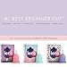 Lena Menstrual Cups, Reusable Period Cup, Tampons,Period Underwear and Menstrual Pads Alternative, Feminine Care, FSA HSA Eligible, Silicone Menstrual Cup, Made in USA, Super Heavy Flow, Large, Pink