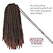 TOYOTRESS Spring Twist Hair 14 inch-4pcs, Ombre Brown Synthetic Crochet Braids Braiding Hair Extensions (14 inch, T30)