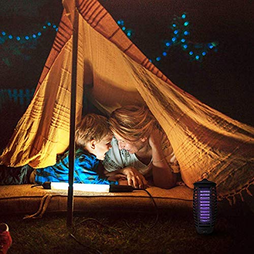 Wanqueen 2019 Upgraded Bug Zapper, Indoor Outdoor Electronic Insect Killer with UV Light, Mosquito Trap, Fly Pests Catcher Lamp (Black)
