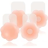FLORENCE IISA Sticky Bra for Breast Lift Pasties Nipple Covers Invisible Silicone Adhesive Bra Petals Stick on Bra